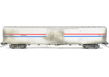 Load image into Gallery viewer, HO Brass Metro Models Amtrak Merchandise Handling Car Custom Painted No. 1424 Weathered
