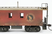 Load image into Gallery viewer, HO Brass Oriental Limited GN - Great Northern 25 Foot Yard Service Caboose Custom Painted & Weathered