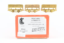 Load image into Gallery viewer, HOn3 Brass PSC - Precision Scale Co. West Side lumber Co. PC&F Side Dump Ballast Car Set of 3