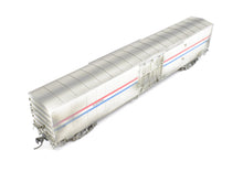 Load image into Gallery viewer, HO Brass Metro Models Amtrak Merchandise Handling Car Custom Painted No. 1424 Weathered