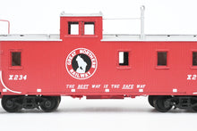 Load image into Gallery viewer, HO Brass OMI - Overland Models, Inc. GN - Great Northern 30' Wood Caboose w/Swing Motion Trucks FP Red No. X234
