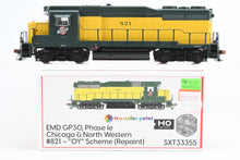 Load image into Gallery viewer, HO ScaleTrains "Rivet Counter” C&NW - Chicago & North Western EMD GP30 Phase Ie FP “OY” Scheme (repaint) No. 821 DCC Ready Version