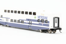 Load image into Gallery viewer, N Athearn Metrolink Bombardier Coach 3-Pack Special Edition "Bikes" and "Stay Alert Stay Alive" Cars - MISSING OUTER SLEEVE