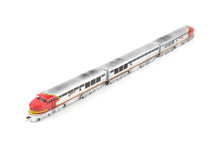 Load image into Gallery viewer, HO Brass Red Ball AT&SF - Santa Fe Fairbanks Morse FM "Erie Built" A-B-A Set Custom Painted Can Motor Upgrades