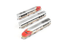 Load image into Gallery viewer, HO Brass Red Ball AT&SF - Santa Fe Fairbanks Morse FM "Erie Built" A-B-A Set Custom Painted Can Motor Upgrades