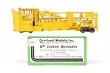 Load image into Gallery viewer, HO Brass OMI - Overland Models Inc. UP - Union Pacific Jordan Spreader Front Cab High Blade 2004 Run FP Yellow No. 903021 ISSUES
