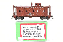 Load image into Gallery viewer, HO Brass OMI - Overland Models, Inc. CRI&P - Rock Island Outside Braced Wood Caboose CP No.17925 w/Replacement Trucks