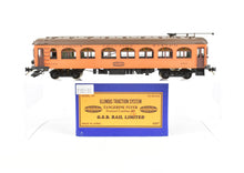 Load image into Gallery viewer, HO Brass GSB Rail Associates ITS - Illinois Traction Service Tangerine Flyer Powered Combine #282 painted