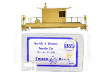 Load image into Gallery viewer, HO Brass NJ Custom Brass N&W - Norfolk & Western Transfer Car with Trucks