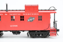 Load image into Gallery viewer, O Brass DVP - Division Point C&NW - Chicago & North Western Cupola Caboose w/o Windows Factory Painted No. 12388 ONE END DOOR LOOSE