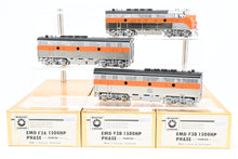 Load image into Gallery viewer, HO Brass Oriental Limited WP - Western Pacific EMD F3A/F3B/F3A 1500 HP Phase II/II Set Factory Painted California Zephyr Scheme