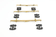 Load image into Gallery viewer, HO Brass NWSL - Northwest Short Line Various Roads 43' Skeleton Log Cars 3-Pack w/ Trucks