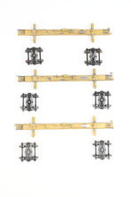 Load image into Gallery viewer, HO Brass NWSL - Northwest Short Line Various Roads 43' Skeleton Log Cars 3-Pack w/ Trucks