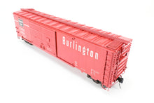 Load image into Gallery viewer, O Brass PSC – Precision Scale Co. CB&Q – Burlington Route AAR Double Door 50’ Boxcar Custom Painted No. 62984