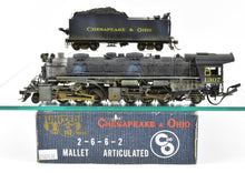 Load image into Gallery viewer, HO Brass PFM - United C&O - Chesapeake & Ohio  2-6-6-2 Mallet With DCC & Sound, Can Motor, CP & Weathered, No. 1307