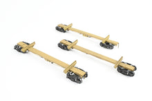 Load image into Gallery viewer, HO Brass NWSL - Northwest Short Line Various Roads 43' Skeleton Log Cars 3-Pack w/ Trucks