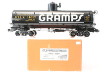 Load image into Gallery viewer, Gauge 1 - 1:24th Scale Brass PSC - Precision Scale Co. Various Roads UTLX Frameless Tank Car Factory Painted "Gramps” No. 11037