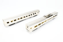 Load image into Gallery viewer, HO Brass NPP - Nickel Plate Products CB&Q - Burlington Route WP & D&RGW California Zephyr Dome Coach Full Roomette Pullman Set