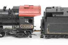 Load image into Gallery viewer, HO Brass CON PFM - Toby SLSF - Frisco 4-8-2 Mountain 1500 Series CP No. 1522 REBOXX