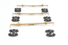 Load image into Gallery viewer, HO Brass NWSL - Northwest Short Line Various Roads 43' Skeleton Log Cars 3-Pack w/ Trucks