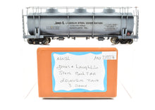 Load image into Gallery viewer, HO Brass NorthWest Short Line Jones & Laughlin 20,000 Gallon 3 Dome Tank Car CP ReBoxx