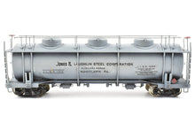 Load image into Gallery viewer, HO Brass NorthWest Short Line Jones & Laughlin 20,000 Gallon 3 Dome Tank Car CP ReBoxx