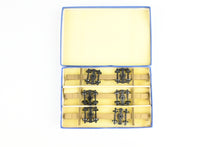 Load image into Gallery viewer, HO Brass NWSL - Northwest Short Line Various Roads 43' Skeleton Log Cars 3-Pack w/ Trucks