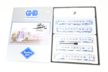 Load image into Gallery viewer, HO Plastic GHB International RDG - Reading Crusader 75th Anniversary 5 Car Set Factory Decorated - CARS ONLY - NO LOCOMOTIVE
