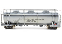 Load image into Gallery viewer, HO Brass NorthWest Short Line Jones & Laughlin 20,000 Gallon 3 Dome Tank Car CP ReBoxx