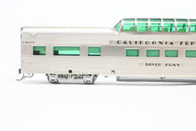 Load image into Gallery viewer, HO Brass Shoreham Shops D&RGW - Rio Grande or California Zephyr Vista Dome Coach Factory Plated and Finished "Silver Pony"