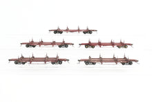 Load image into Gallery viewer, HO Kadee Quality Products Various Roads Logging Car 5-Pack Custom Built & Painted in REBOXX