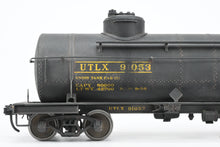 Load image into Gallery viewer, O Brass U.S. Hobbies Various Roads UTLX - Union Tank Lines 8,000 Gallon Double-Dome Tank Car Custom Painted & Weathered No. 91053
