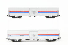 Load image into Gallery viewer, N Kato 106-3506 Amtrak Material Handling Car 2-Pack Phase III Set C-2 Nos. 1508 and 1553