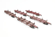 Load image into Gallery viewer, HO Kadee Quality Products Various Roads Logging Car 5-Pack Custom Built & Painted in REBOXX
