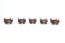 Load image into Gallery viewer, HO Kadee Quality Products Various Roads Logging Car 5-Pack Custom Built & Painted in REBOXX