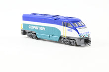 Load image into Gallery viewer, N Athearn Coaster EMD F59PHI and Three Athearn Bombardier Coaches and One Control Car Factory Painted NO BOXES