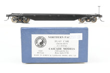 Load image into Gallery viewer, HO Brass Cascade Models NP - Northern Pacific Flat Car Nos. 200100-200274 w/o Decking Custom Painted Unlettered