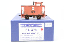 Load image into Gallery viewer, HO Brass Railworks DL&W - Lackawanna 4-Wheel Wood Caboose No. 1-599 Custom Painted Private Road