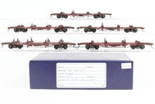 Load image into Gallery viewer, HO Kadee Quality Products Various Roads Logging Car 5-Pack Custom Built & Painted in REBOXX