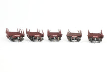 Load image into Gallery viewer, HO Kadee Quality Products Various Roads Logging Car 5-Pack Custom Built & Painted in REBOXX
