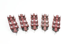 Load image into Gallery viewer, HO Kadee Quality Products Various Roads Logging Car 5-Pack Custom Built & Painted in REBOXX