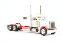 Load image into Gallery viewer, HO Brass CON CMC - Classic Mint Collectibles #14038b Peterbilt 379 3-Axle Tractor, FP White w/Red Fenders & Frame SERIAL NUMBER 1!
