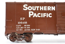 Load image into Gallery viewer, Gauge 1 - 1:32nd Scale Brass PSC - Precision Scale Co. SP - Southern Pacific 40’ 50-Ton Boxcar Factory Painted No. 106408
