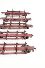 Load image into Gallery viewer, HO Kadee Quality Products Various Roads Logging Car 5-Pack Custom Built & Painted in REBOXX