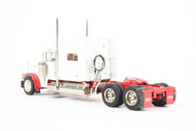 Load image into Gallery viewer, HO Brass CON CMC - Classic Mint Collectibles #14038b Peterbilt 379 3-Axle Tractor, FP White w/Red Fenders & Frame SERIAL NUMBER 1!