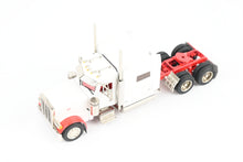 Load image into Gallery viewer, HO Brass CON CMC - Classic Mint Collectibles #14038b Peterbilt 379 3-Axle Tractor, FP White w/Red Fenders & Frame SERIAL NUMBER 1!