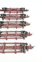 Load image into Gallery viewer, HO Kadee Quality Products Various Roads Logging Car 5-Pack Custom Built & Painted in REBOXX