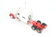 Load image into Gallery viewer, HO Brass CON CMC - Classic Mint Collectibles #14038b Peterbilt 379 3-Axle Tractor, FP White w/Red Fenders & Frame SERIAL NUMBER 1!