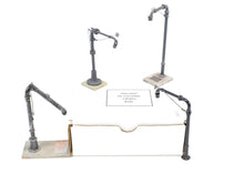 Load image into Gallery viewer, O Scale Brass Max Gray Various Roads Set of Oil and Water Columns (3 Oil and 1 Water Column) C/P NOB