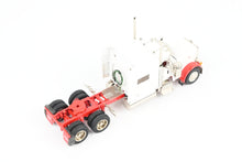 Load image into Gallery viewer, HO Brass CON CMC - Classic Mint Collectibles #14038b Peterbilt 379 3-Axle Tractor, FP White w/Red Fenders & Frame SERIAL NUMBER 1!